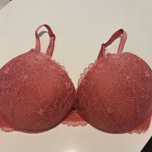 Victoria's Secret Coral Lace Bra